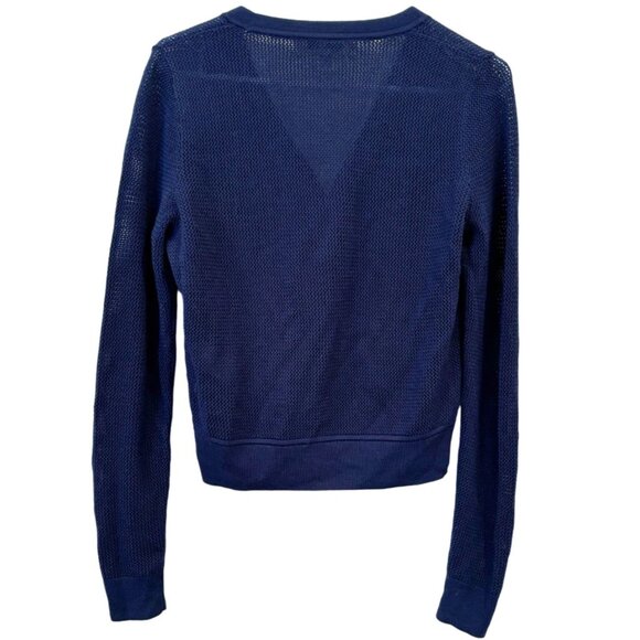 Diane Von Furstenburg Merino Wool and Lace Cardigan Size Medium - Picture 4 of 9